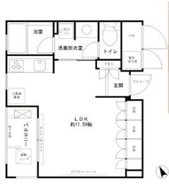 エル・セレーノ西早稲田 322 間取り図