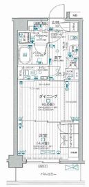 パレステージ武蔵小金井II 6階 間取り図