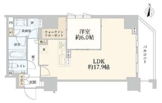 グランスイート四谷プレシア 7階 間取り図