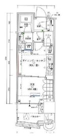 パークタワー勝どきミッド/サウス 14階 間取り図
