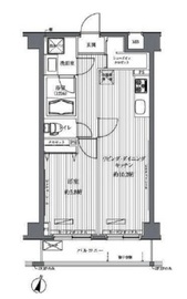 メゾンカルム西新宿 205 間取り図