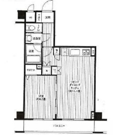 グランハイツ東新宿 403 間取り図