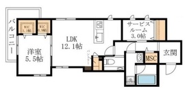 有栖川Heights 303 間取り図