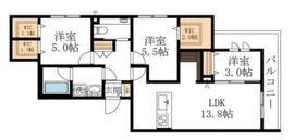 有栖川Heights 204 間取り図