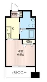 マストライフ目黒南 604 間取り図