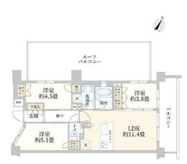 リビオ荻窪レジデンス 4階 間取り図