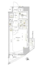 ルクレ高円寺アジールコート 501 間取り図