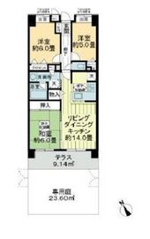ライオンズマンション門前仲町古石場パークサイド 1階 間取り図