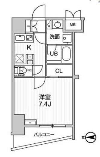 グランド神楽坂 101 間取り図