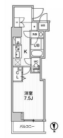 グランド神楽坂 408 間取り図