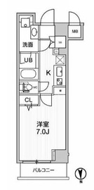 グランド神楽坂 505 間取り図