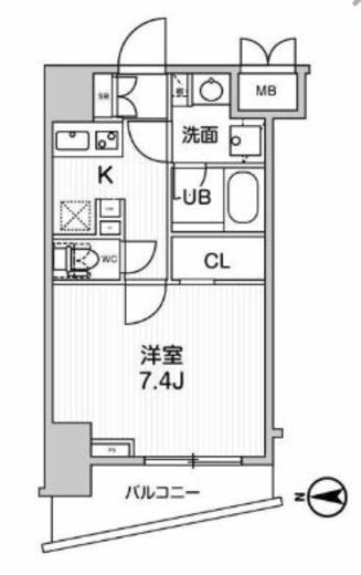 グランド神楽坂 403 間取り図