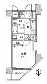 グランド神楽坂 103 間取り図
