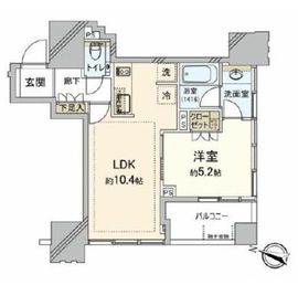 プラウド本郷弓町 6階 間取り図