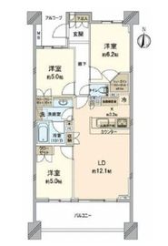 パークシティ国分寺 6階 間取り図
