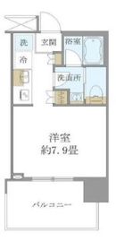 ブリリアタワー浜離宮 7階 間取り図
