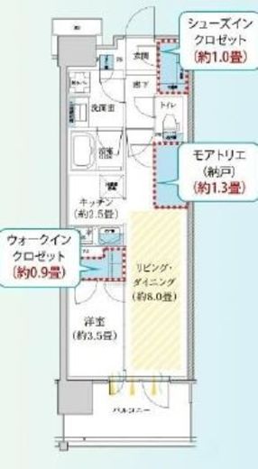 リビオシティ南砂町ステーションサイト 3階 間取り図