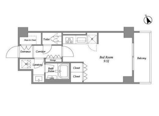 プラネソシエ青戸 202 間取り図