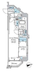 プライムブリス東中野駅前 1201 間取り図