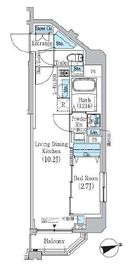 プライムブリス東中野駅前 1201 間取り図