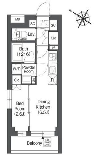 ORSUS戸越銀座 (オルサス戸越銀座) 309 間取り図