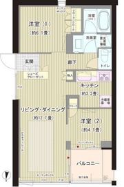 ガーデニエール砧ウエスト 512 間取り図