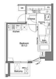 ザ・パークハビオSOHO祐天寺 209 間取り図