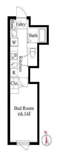 エルファーロ三軒茶屋Ⅱ 203 間取り図