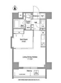 コンフォリア町屋 1002 間取り図