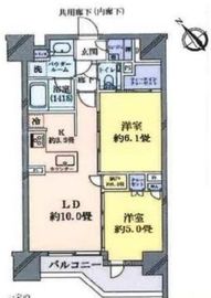 シティハウス中目黒ステーションコート 14階 間取り図