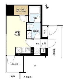 リビオレゾン新虎通り 4階 間取り図