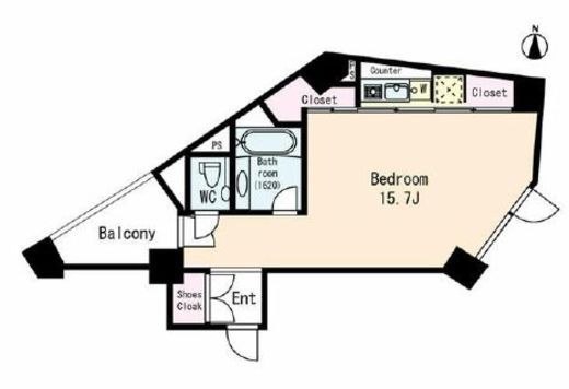 トゥールブランシュ麻布 4階 間取り図