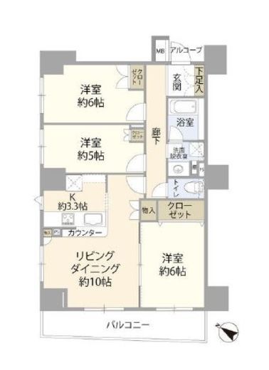 グランスイート日本橋人形町 11階 間取り図