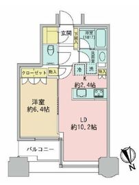 青山パークタワー 4階 間取り図