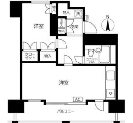 ルネ御苑プラザ 3階 間取り図