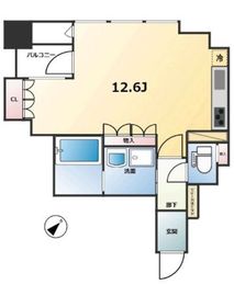 トーキョーオーディアム日本橋浜町 4階 間取り図