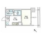 ブリリアタワー浜離宮 13階 間取り図