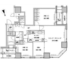 ウエストパークタワー池袋 2801 間取り図