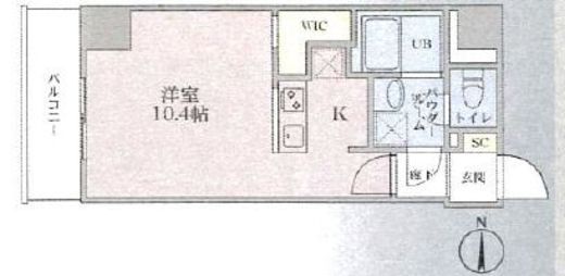 Plumeria 306 間取り図