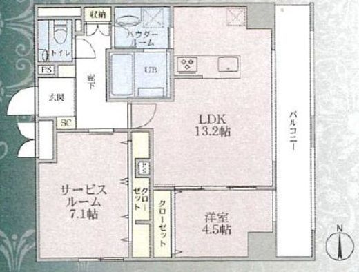 Plumeria 1203 間取り図