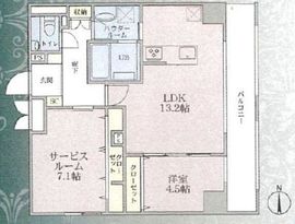 Plumeria 1302 間取り図
