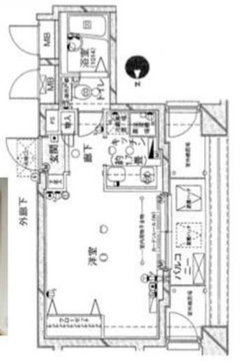 ソリテア四谷荒木町 8階 間取り図