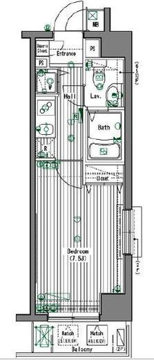 ガラ・グランディ大手町 4階 間取り図