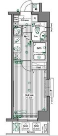 ガラ・グランディ大手町 4階 間取り図