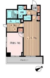 ラポール三田 701 間取り図