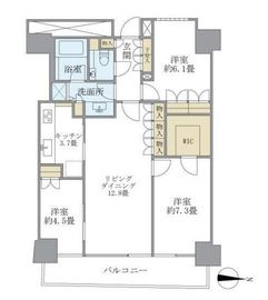 M.M.TOWERS FORESIS (エムエムタワーズフォレシス) 5階 間取り図