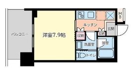 ブリリアタワー浜離宮 13階 間取り図