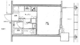 ブリリアタワー浜離宮 15階 間取り図