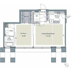 AKASAKA K-TOWER RESIDENCE 2906 間取り図