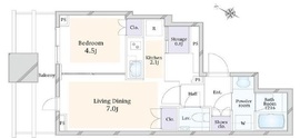パークコート千代田四番町 8階 間取り図